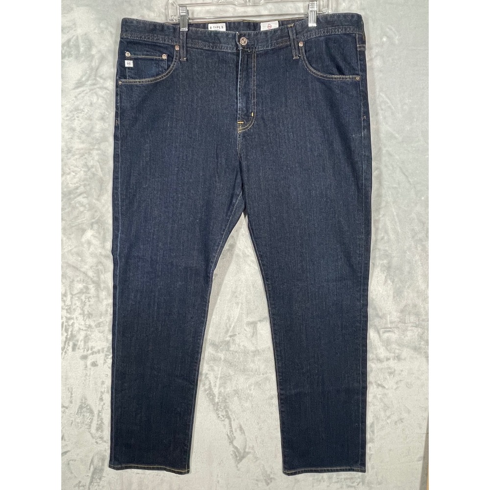 AG Adriano Goldschmied B-Type II Straight Leg Dark Wash Jeans Mens 40x31 Indigo